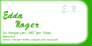 edda moger business card